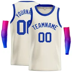 Cream Royal Classic Casual Basketball Jersey