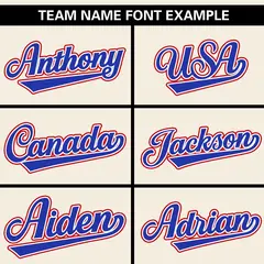 Cream Royal Gradient Ribbed Authentic Baseball Jersey 3