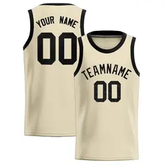 Cream Sequined Athletic Basketball Jersey
