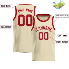 Cream Sequined Athletic Basketball Jersey 2