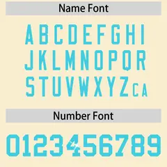 Cream Sky Blue Sequin Lettering Football Jersey 4
