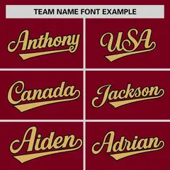 Crimson 3D Flower Design Authentic Baseball Jersey 3