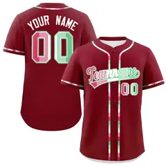Crimson Abrosexual Pride Month Baseball Jersey 1