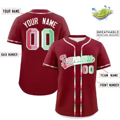 Crimson Abrosexual Pride Month Baseball Jersey 2