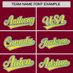 Crimson Aqua Gold Split Raglan Baseball Hoodie Jersey 3
