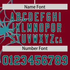 Crimson Aqua Spider Web Raglan Sleeves Baseball Jersey 4
