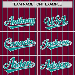 Crimson Aqua Stripe Raglan Sleeves Fashion Baseball Jersey 3