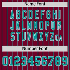 Crimson Aqua Stripe Raglan Sleeves Fashion Baseball Jersey 4