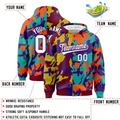 Crimson Aqua Two Tone Full-Snap Varsity Letterman Jacket Hoodie 4