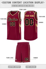 Crimson Arrow Graffiti Sports Uniform Basketball Jersey 5