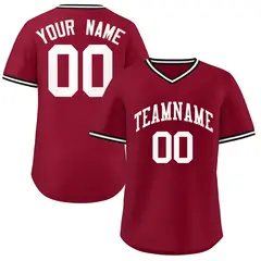 Crimson Authentic Classic Pullover Baseball Jersey