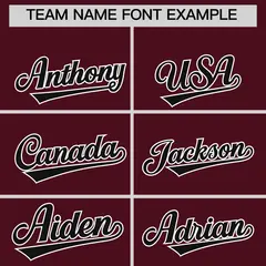 Crimson Black American Flag Varsity Raglan Letterman Bomber Jacket 3
