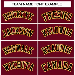 Crimson Black-Gold Raglan Varsity Letterman Full-Snap Jacket 3