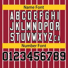 Crimson Black-Gold Stripe Full Button Baseball Jersey 4