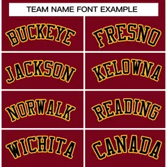Crimson Black-Gold Varsity Full-Snap Letterman Jacket 5