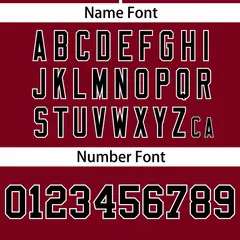 Crimson Black Gradient Ribbed Authentic Baseball Jersey 4