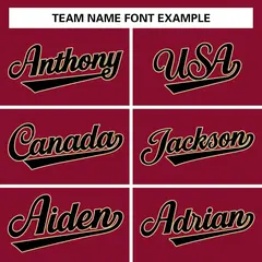 Crimson Black-Khaki Classic Style Authentic Baseball Jersey 5
