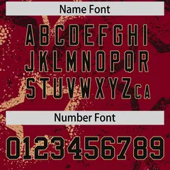 Crimson Black-Khaki Star Pattern Authentic Football Jersey 4