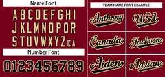 Crimson Black-Khaki Stripe Raglan Baseball Jersey 3
