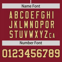 Crimson Black Phonetic Rhythm Authentic Baseball Jersey 4