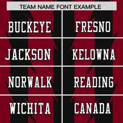 Crimson Black Razr Stripe Graffiti Pattern Flag Football Jersey 3
