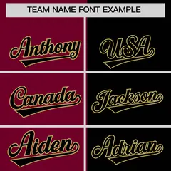 Crimson Black Split Coconut Tree Baseball Jersey 3
