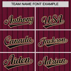 Crimson Black Stripe Raglan Sleeves Fashion Baseball Jersey 3