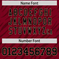 Crimson Black Tiger Stripe Graffiti Pattern Football Jersey 4