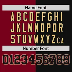 Crimson Black Two Tone Striped Authentic Baseball Jersey 4