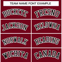 Crimson Black-White Classic Style Hockey Jersey 3