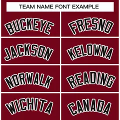 Crimson Black-White Classic Style Hockey Jersey 3