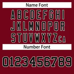 Crimson Black-White Classic Style Hockey Jersey 4