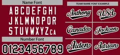 Crimson Black-White Raglan Sleeves Authentic Baseball Jersey 3