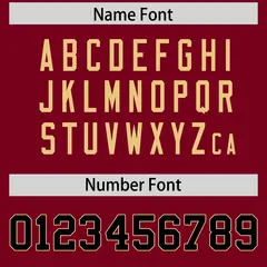 Crimson Classic Style American Football Jersey 4