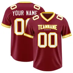 Crimson Classic Style American Football Jersey
