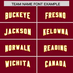 Crimson Classic Style American Football Jersey 3