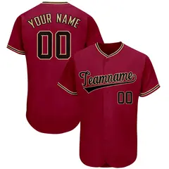 Crimson Classic Style Authentic Baseball Jersey 1