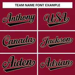Crimson Classic Style Authentic Baseball Jersey 4