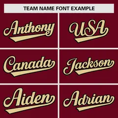 Crimson Cream Raglan Sleeves Authentic Baseball Jersey 3