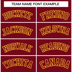 Crimson Crimson-Gold Varsity Full-Snap Letterman Jacket 5