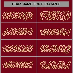 Crimson Crimson-Khaki Raglan Sleeves Varsity Full-Snap Letterman Jacket 5