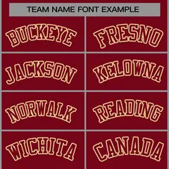 Crimson Crimson-Khaki Raglan Sleeves Varsity Full-Snap Letterman Jacket 5