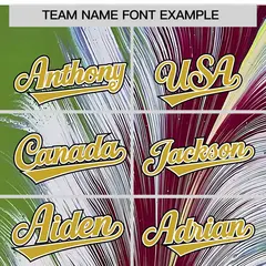 Crimson Feather Fluid Pattern Full-Snap Varsity Letterman Jacket 3
