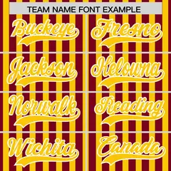 Crimson Gold American Flag Graffiti Baseball Jersey 3