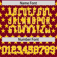 Crimson Gold American Flag Graffiti Baseball Jersey 4