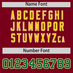 Crimson Gold and Kelly Green Raglan Sleeves Baseball Jersey 4