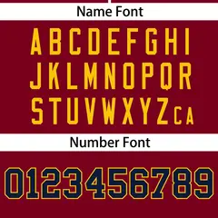 Crimson Gold Authentic Full-Button Baseball Jersey 4