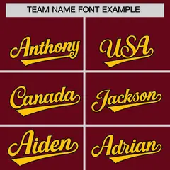 Crimson Gold Black Gradient Raglan Varsity Letterman Jacket 3