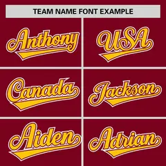 Crimson Gold Classic Sleeveless Baseball Jersey 3