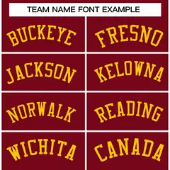 Crimson Gold Full-Snap Varsity Letterman Jacket 5